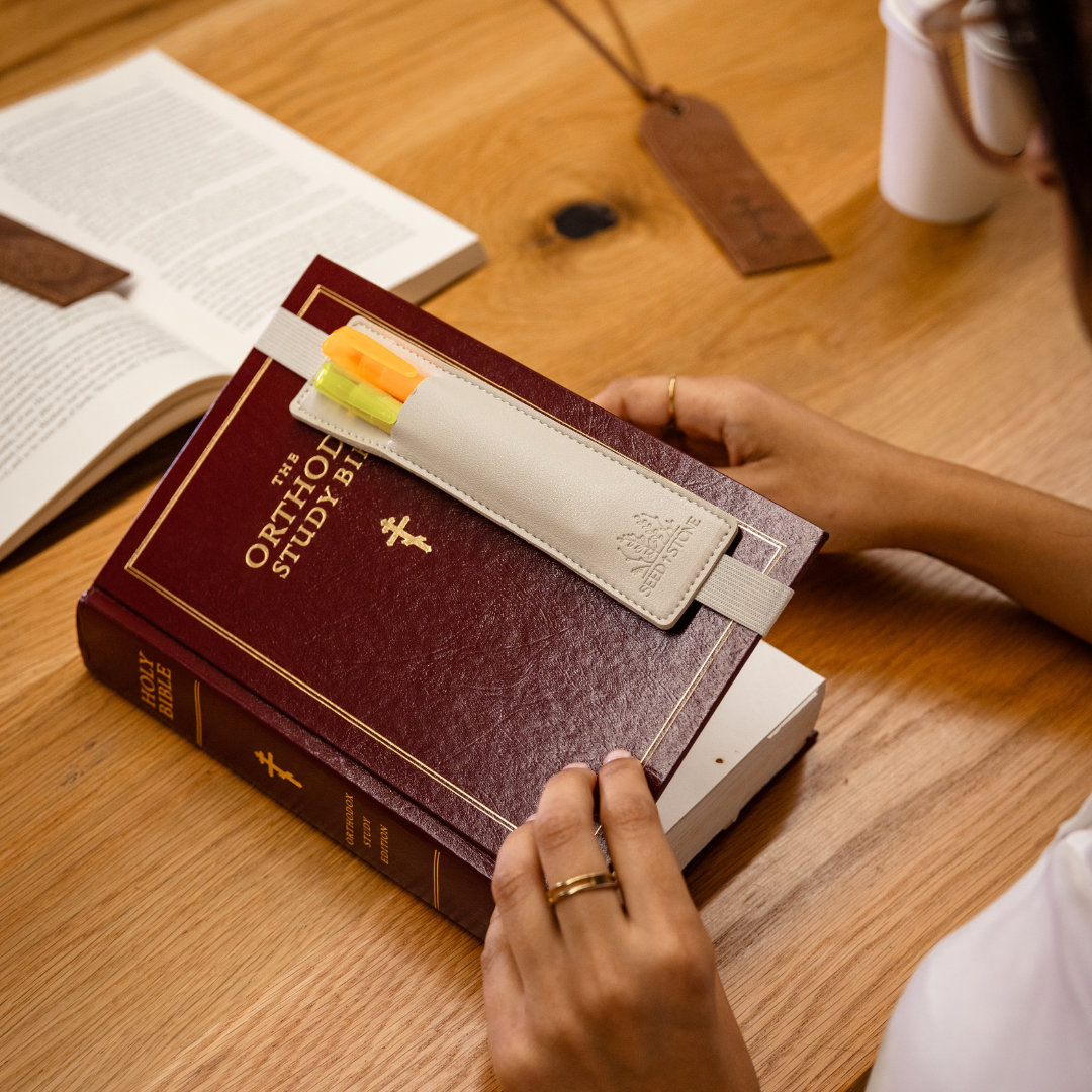 Bible Study Essentials Bundle: Bible Highlighters (5 pack) + Pen Holder