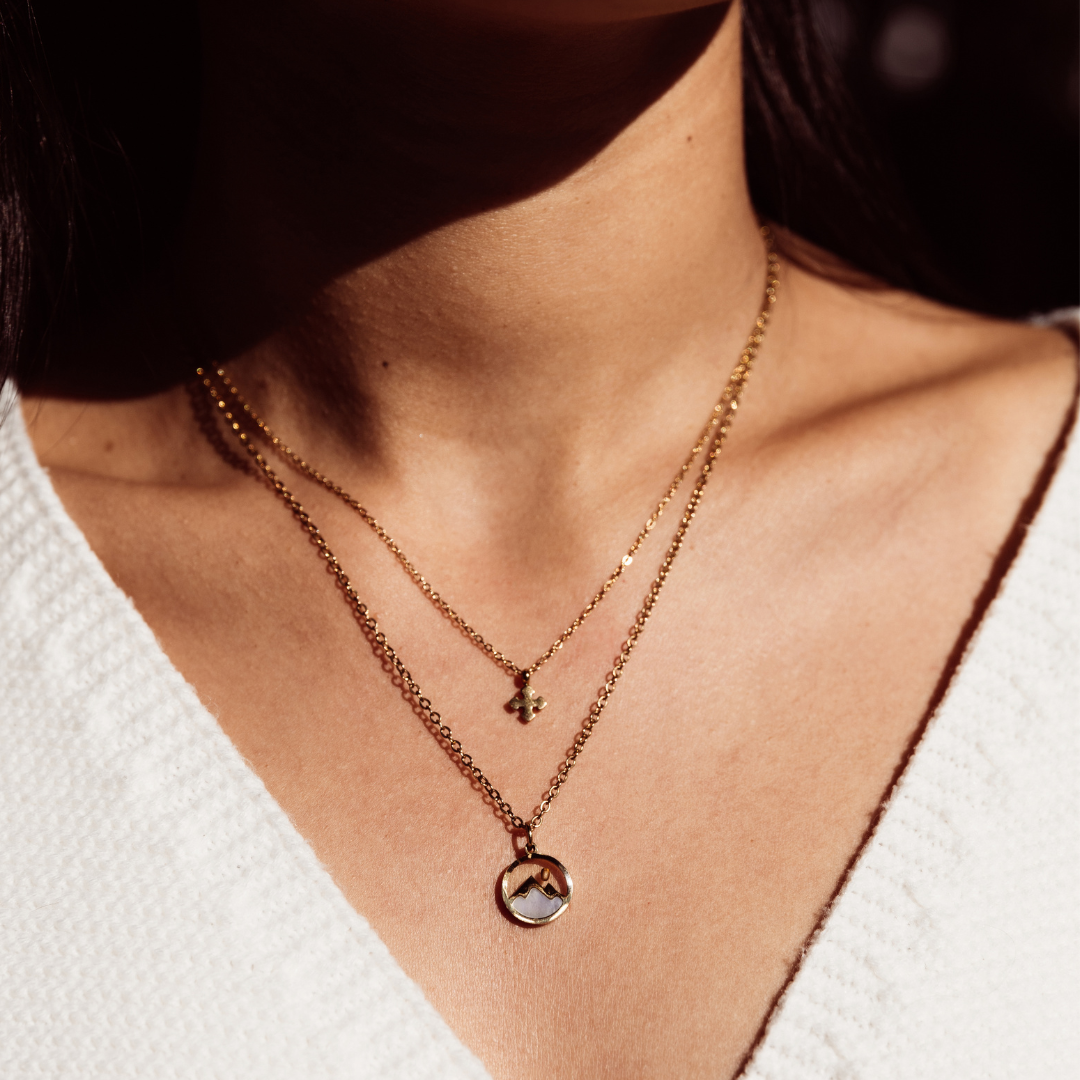 Coptic Cross Mini Necklace