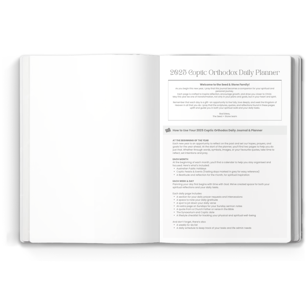 2025 Coptic Orthodox Daily Journal & Planner (Australia)