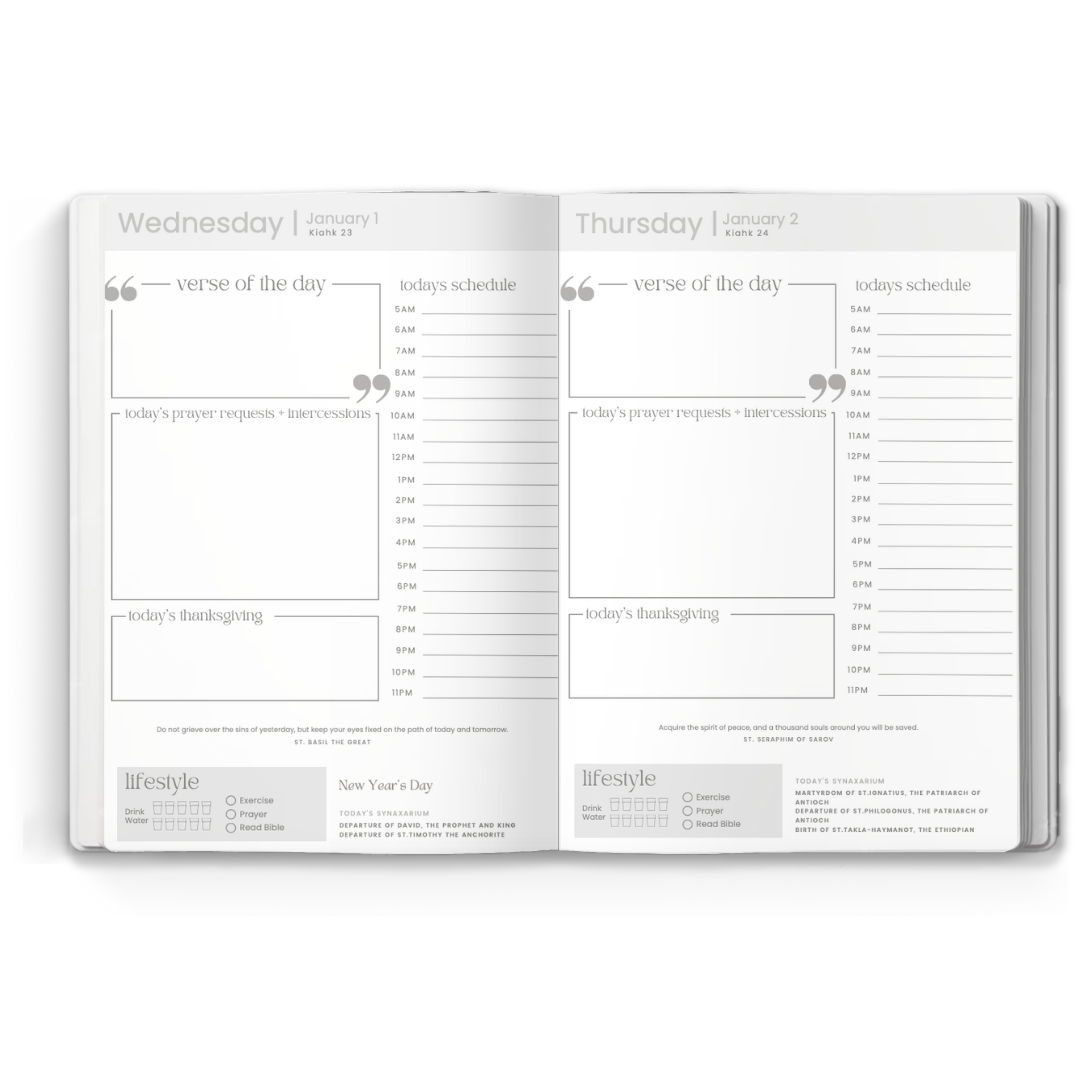 2025 Coptic Orthodox Daily Journal & Planner (Australia)