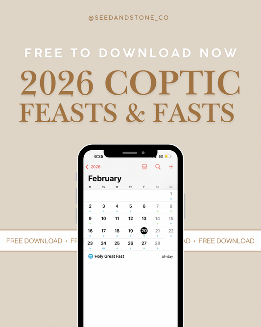 FREE - 2026 Coptic Orthodox Feasts & Fasts Calendar Files